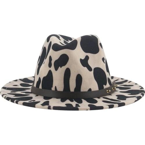 Fedora hats women men wide brim tie dye gradient luxury felted hats autumn winter spring multicolor jazz caps casual felted hats