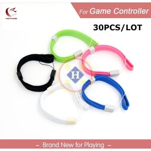 HOTHINK 30pcs/lot Colourful Safety Hand Wrist Strap Set For Wii DS 3DS PSP PS3 MOVE PSVITA