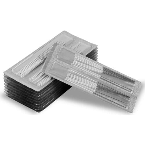 200 pcs huanqiu acupunture therapy Silver coating Needle Non-Disposable Sterile Acupuncture Needle 0.25/0.30/0.35mm