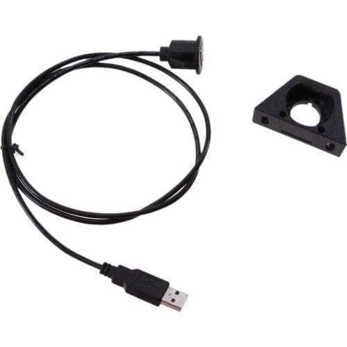 1m Car Truck Boat Dashboard Flush Mount USB2.0 Male To Female Power Adapter Extension Cable Car Accessories USB Extension Line