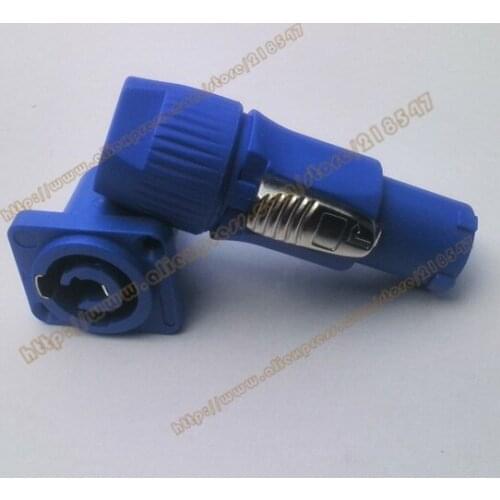 Copy high quality POWERCON NAC3FCA Mains input cable connector, 20 Amp NAC3MPA-1 Mains output panel connector