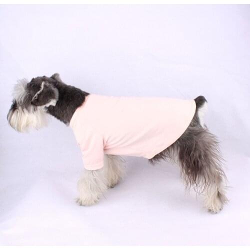 Summer Short Sleeve Dog Clothes for Small Medium Dogs Cool Schnauzer Tshirt French Bulldog Costume PDC003