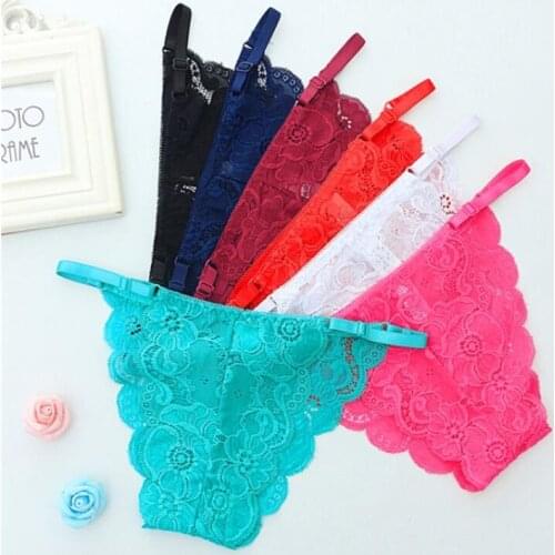 Hot Sale Sexy Lace Panties Soft Breathable Briefs Women Underwear Ladies Panty Transparent Low-Rise Cotton Lingerie Elastic