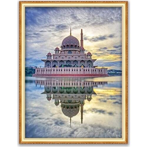 Region Islam DIY 11CT Cross Stitch Embroidery Kits Needlework Craft Set Cotton Thread Printed Canvas Home Decoration New Design