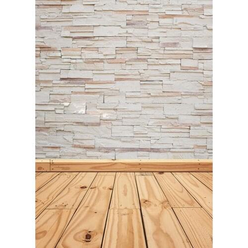 Irregular Brick Wall Wooden Floor Backdrops Photo Studio for Backgrounds 3D Vinyl Cloth Computer Printed photography for Photo