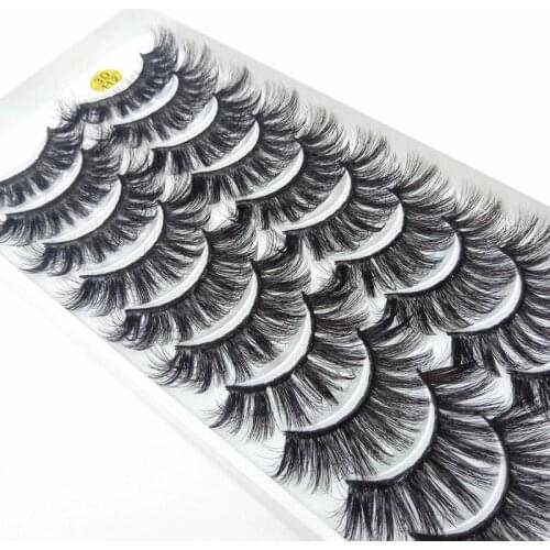 New 5/8/10pairs 3D Mink Lashes Natural False Eyelashes Dramatic Volume Fake Lashes Makeup Eyelash Extension Silk Eyelashes Hot