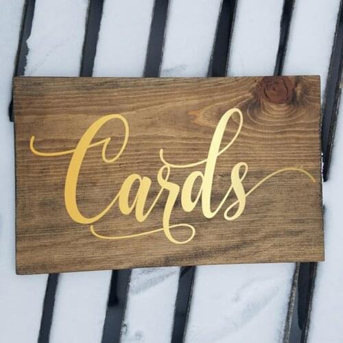 Cards Wedding Party Stickers Box Sticker Vinyl Sign Decal Mural for Board Wallpaper Mural for Weddings Bridal Shower Decor C14