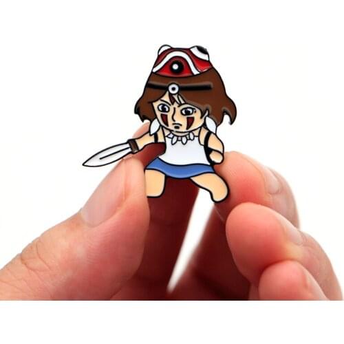 PinkStone Brooches Girl On Clothes