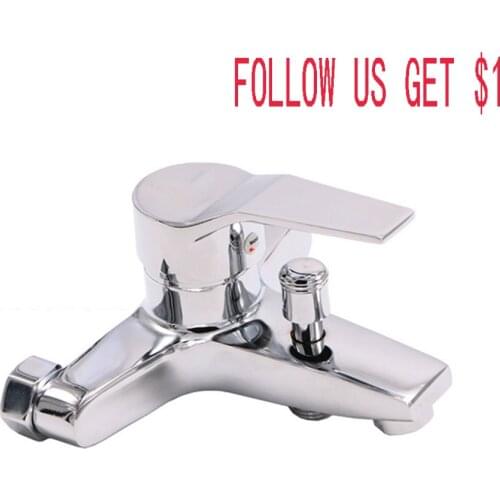 Faucet hot and cold zinc alloy antifreeze bathtub triple faucet bathroom shower mixer