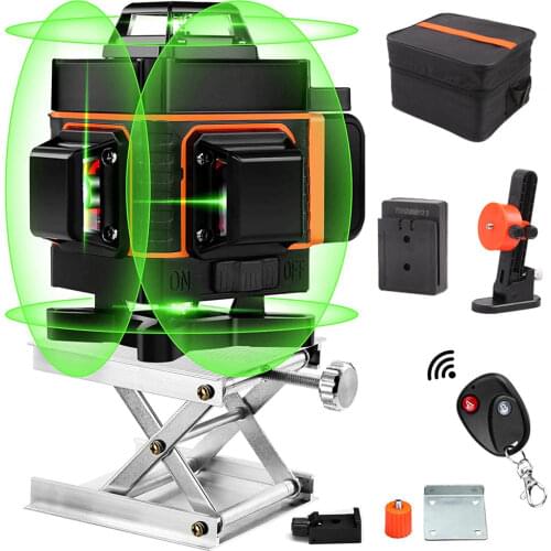 A-BF 16 Lines 4D Laser Level Level Self-Leveling 360 Horizontal And Vertical Cross Super Powerful Green Laser Level