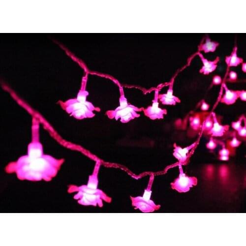 LED Flower Rose String Light Christmas Led String Room Decoration Lights Wedding Decorative Led Light Holiday Lighting
