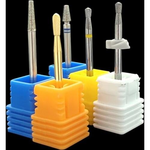 5 Type Tungsten Carbide Milling Cutter Burrs Nail Drill Bits Machine Nail Cutter Nail File Manicure For Nail Care Nail Art