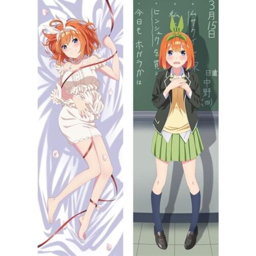 Japan Anime The Quintessential Quintuplets Body Pillowcase Nakano Nino Dakimakura Covers Otaku Home Decor Body Pillow Case Cover