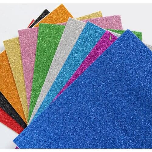20pcs mix colorful selfAdhesive glitter sponge paper sequins handmade paper EVA sparkle creative paste paper