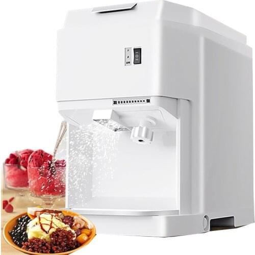 220V Electric Ice Crusher Smoothie Shaver Snow Cone Grinder Machine Commercial 120Kg/h