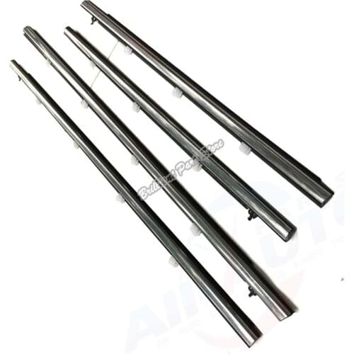 4pcs FL FR RL RR Outside Window Weatherstrip Mouldings Fit For Accord 09-11 Europe