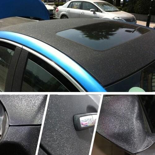 50x500cm Black Sanding Glitter Vinyl Film Pearl Diamond Glittering Car Wrap Foil Air Release Adhesive Car Sticker Decal