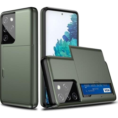 Wallet Case For Samsung Galaxy S21 Ultra S20 Plus Note 20 Ultra 10 Plus Slide Armor Card Slot Cover For Samsung S20 FE 5G S21