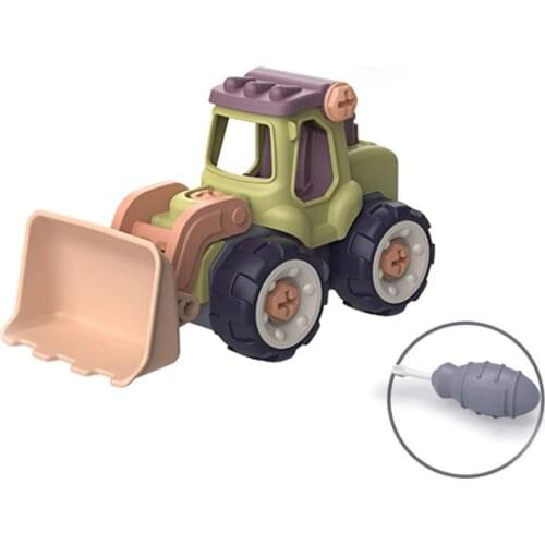 Creative Minuature Truck Loading Unloading Plastic DIY Truck ToyAssembly Engineering Car Set Kids Educational Toy For Boy Gifts