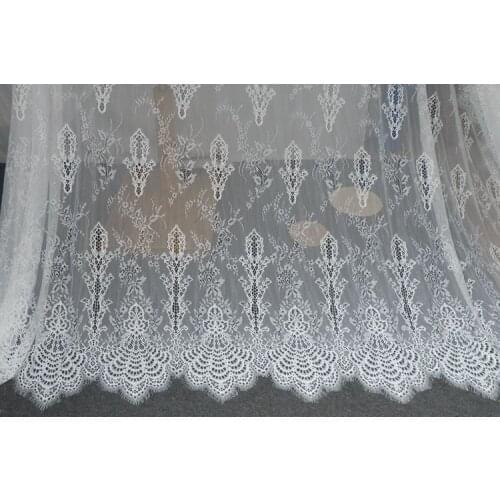3M/ LOT 150cm hot sale French Chantilly lace fabric and trim for choice DIY kid dress shirt skirt accessory