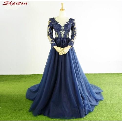 Long Sleeve Lace Mother of the Bride Dresses Gowns for Weddings Beaded Bridal Formal Godmother Groom Long Dresses