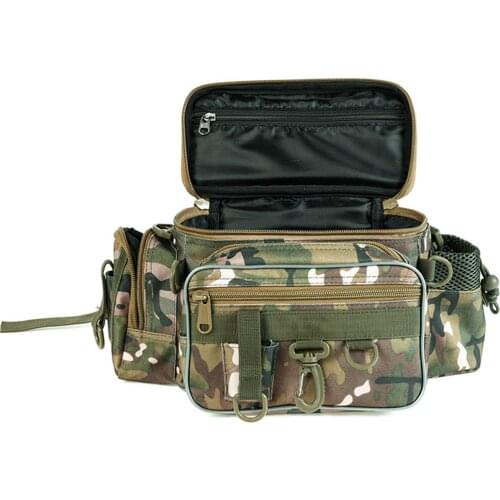 Multifunctional Waterproof Fishing Bag Outdoor Sports Waist Pack Fishing Lures Gear Storage Bag Single Crossbody Bags