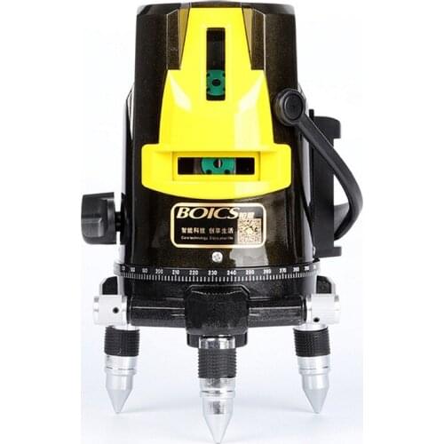 2 Lines 3 Lines 5 Lines LBlue Laser Level Powerful LED Laser BeamAutomatic 360 Rotary Slash Function Vertical Horizontal