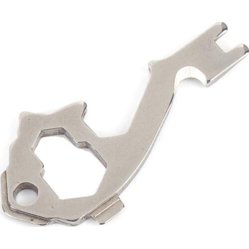 Wholesale 100pieces/lot Pocket 20-In-1 Multi-function Pocket Survial Tool EDC Keychain Stainless Steel Outdoor Mini Tool