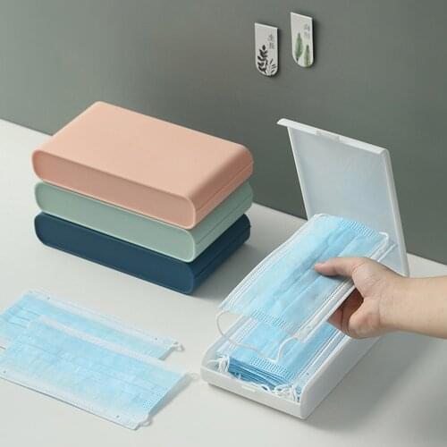 Portable Disposable Mask Storage Box Dustproof Seal Storage Box Multipurpose Flip-top Buckle Storage Box Sundries Organizing