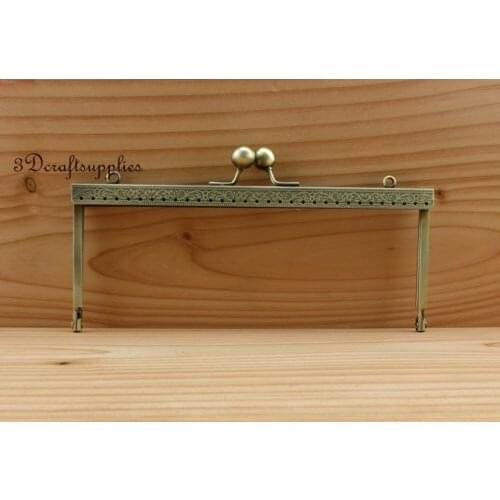 Bag purse frame metal frame sewing frame clasp 7 1/2 inch anti brass Z94