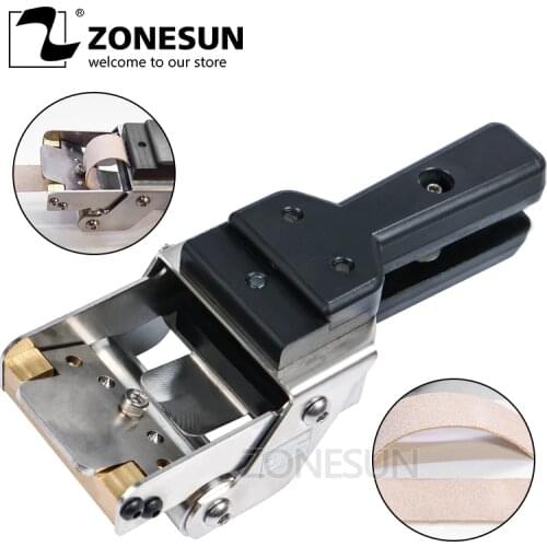 ZONEUN Leather Splitter Skiving Machine Peeling Machine Paring Machine Leather Skiver Vegetable Tanning Scrape Thin Tool