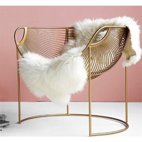 Golden luxury iron leisure chair single sofa chair armchair small living room bedroom chair lazy couch