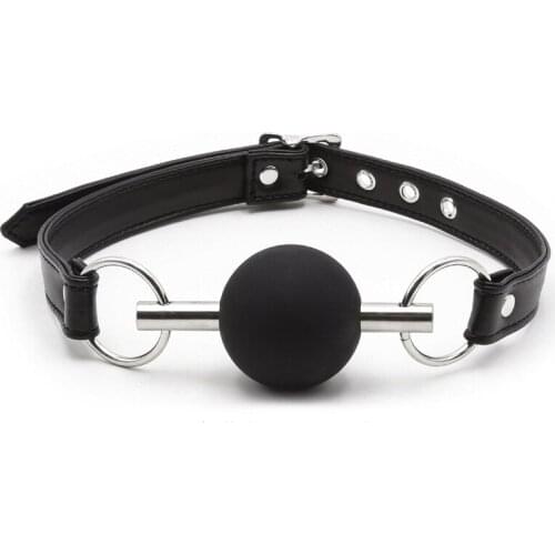 Sex Shop New Mouth Ball Oral Sex Open Plug BDSM Gag Sex Toys for Woman Mouth Gag Bondage Hood Sex Games Adult Sex Tools for Sale