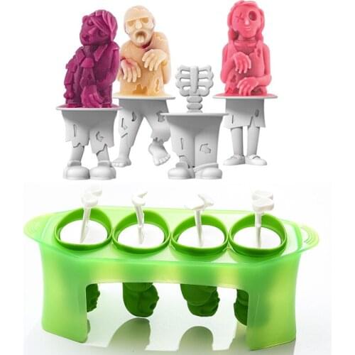 Silicone Ice Cream Mould Household Solid Human Shape Food Mold DIY Tools for Ice Cream Dessert Freezer for Party Bar Decoration
