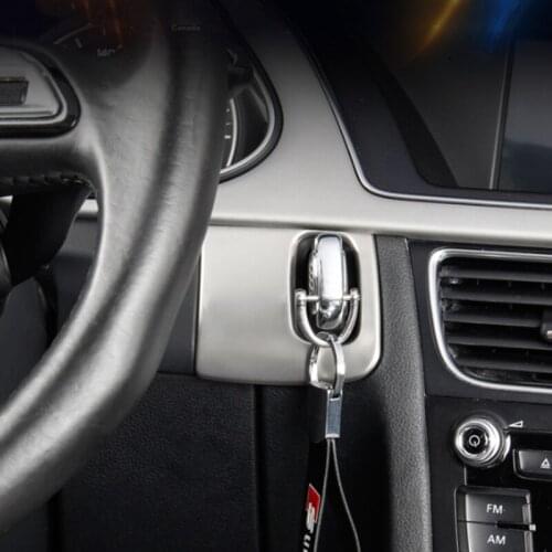 Car styling keyhole decorative frame cover trim stainless steel stickers strip for Audi A4 B8 A5 8T S5 Auto Interior Accessories