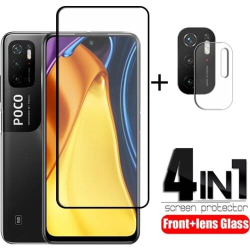 Full Cover Glass For Poco M3 Pro Glass For xiaomi Poco M3 Pro Tempered Glass HD Film Screen Protector For Poco M3 Pro Lens Glass