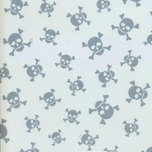 TSAUTOP GW12800 10 sqm 1m width silver skull wholesale water transfer printing film hydrographic film