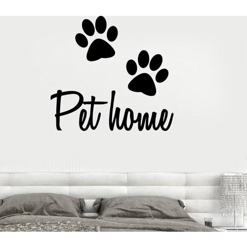 Pet Salon Vinyl Wall Decal Pet Home Animal Dog Cat Veterinary Wall Stickers Removable Home Pet Shop Decoration Wallpaper C019