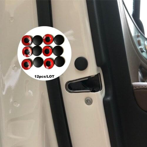 12pcs Car Door Lock Screw Cover For SsangYong Actyon Turismo Rodius Rexton Korando Kyron Musso Sports XLV Tivolan LIV-2 XAVL