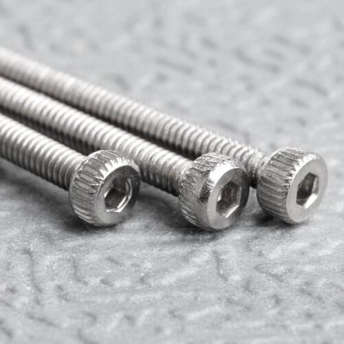 50Pcs Stainless Steel M2 Screws Allen Hex Socket Head Wood Screw Bolt Furniture Fastener M2*4/6/8/10/12/16/20mm/25mm/30mm