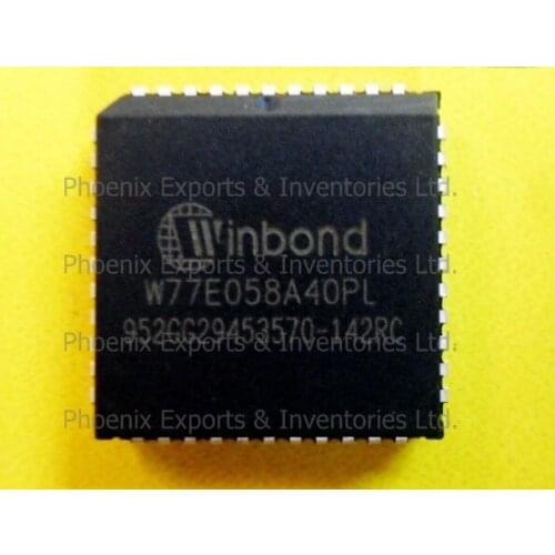 Winbond IC W77E058A40PL 77E058 PLCC