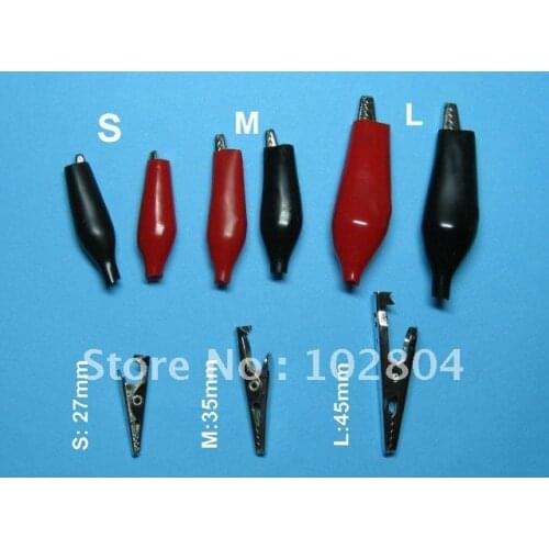 Alligator Clip with Boot Clamp Connector L 45mm AC-L 200 pcs per Lot Hot Sale