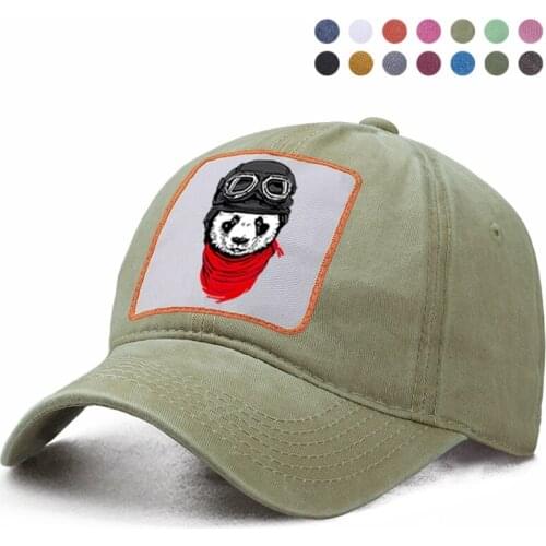 Panda The Pilot Baseball Cap Woman Berets Ponytail Caps Man Sunscreen Solid Hat Dad Trucker Snapback Boinas Gorras Casquette Hat