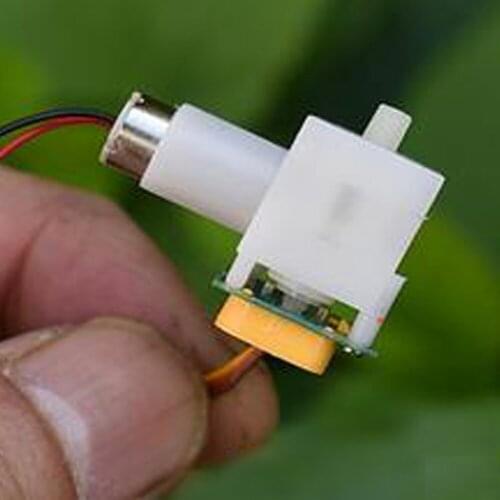 1pcs Worm Gear Motor 714 Coreless Motor DC 1.5V-3V Micro Mini Steering Gear Gearbox NdFeB 360 Degrees Speed Reduction Reducer