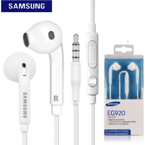 100% Genuine Official Samsung s6 3.5mm Headphones Earphones with Mic/Volume For Galaxy S5 for huawei/xiaomi/LG/HTC phones EG-920
