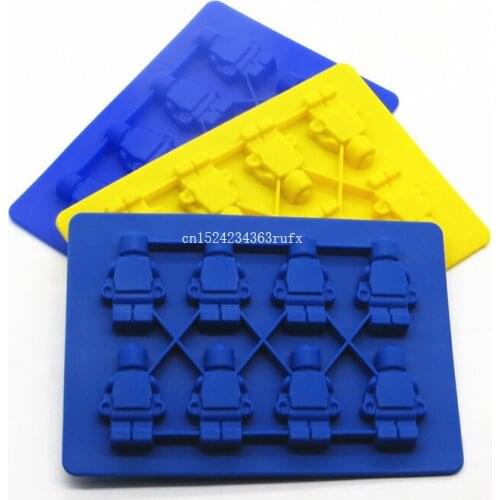 200pcs Silicone Ice Cube Tray Mold Maker Robot Ice Cream Mold Maker DIY Ice Mould ice mold