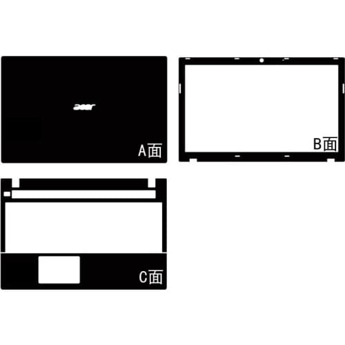 Carbon fiber Vinyl Skin Stickers Cover guard For Acer V3 551 571 551G 571G 15.6-inch nontouchscreen