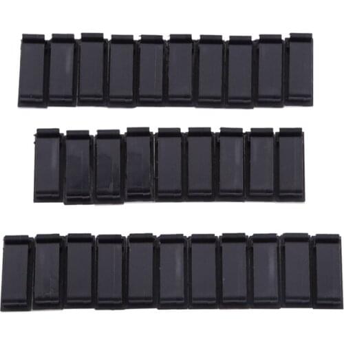 30 pcs. Cable Clips Cable Clamps Black, Desk Cable Holder Self - adhesive & Cable Hinges Cable Management Charging Cable Managem