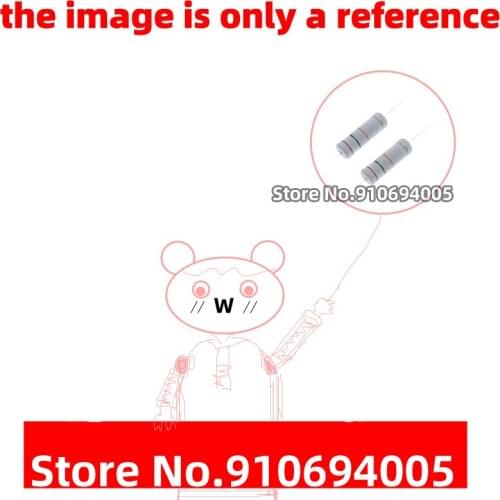 50PCS 5W The carbon film 5% In-line resistance 0.5R 0.56R 0.62R 0.68R 0.75R 0.82R 0.91R