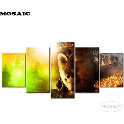 5D DIY Diamond Painting Photo PERSONAL CUSTOM PHOTO,buddha Square Rhinestone Embroidery Cross Stitch Kits Crafts 5pcs